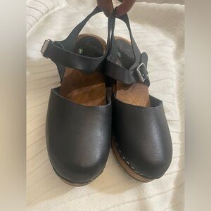 Lotta From Stockholm Black Leather Mules